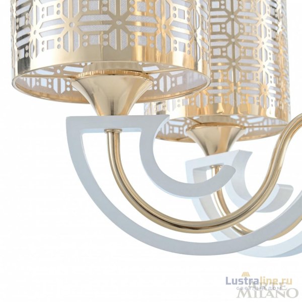 Подвесная люстра Arte Milano Florentia-8857 308857/8 Wh/Gd Подвесная люстра Arte Milano Florentia-8857 308857/8 Wh/Gd