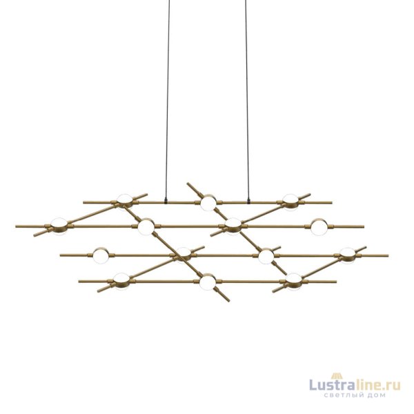 Подвесная люстра DeLight Collection Molecular MD18001067-14A black/gold Подвесная люстра DeLight Collection Molecular MD18001067-14A black/gold