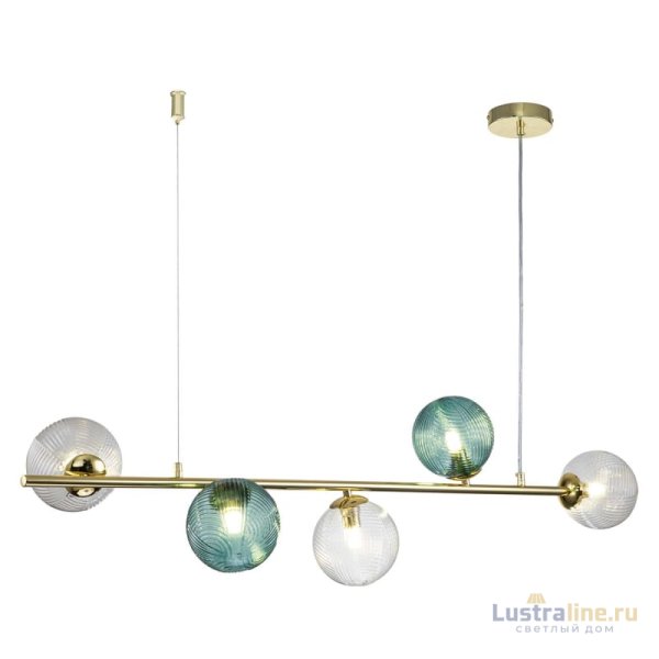 Подвесная люстра Indigo Selva 11032/5PL Gold V000297 Подвесная люстра Indigo Selva 11032/5PL Gold V000297