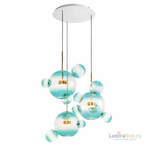 Подвесная люстра Loft IT Bolle 2027-D3 Blue Подвесная люстра Loft IT Bolle 2027-D3 Blue