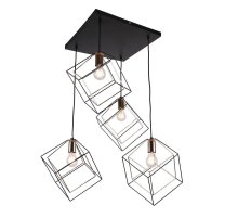 Подвесная люстра IMEX MD.0830-4-P BK+FGD Подвесная люстра IMEX MD.0830-4-P BK+FGD