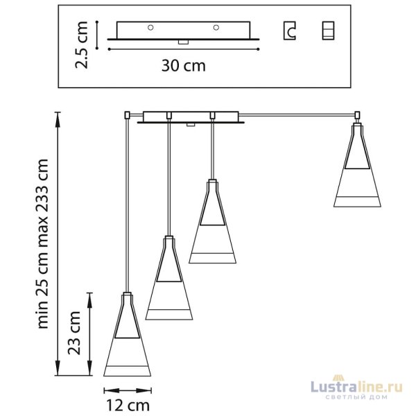 Подвесная люстра Lightstar Cone 757066 Подвесная люстра Lightstar Cone 757066