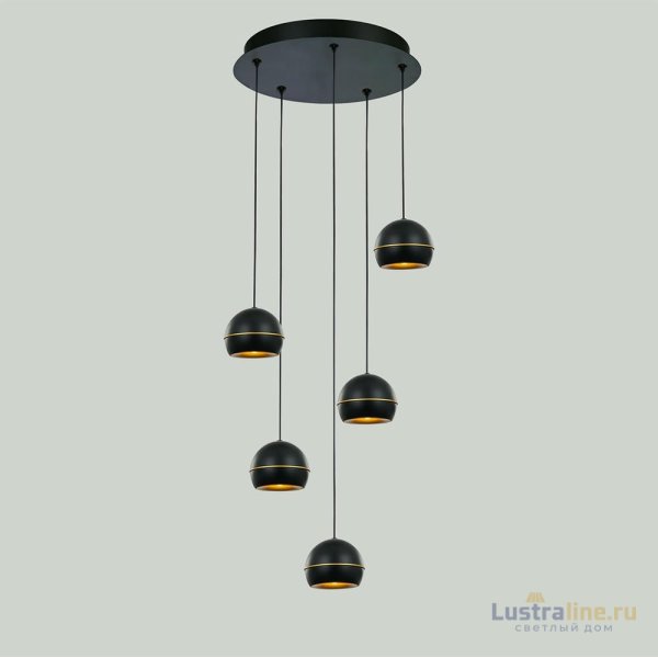 Подвесная люстра DeLight Collection MD21001034-5A black/gold