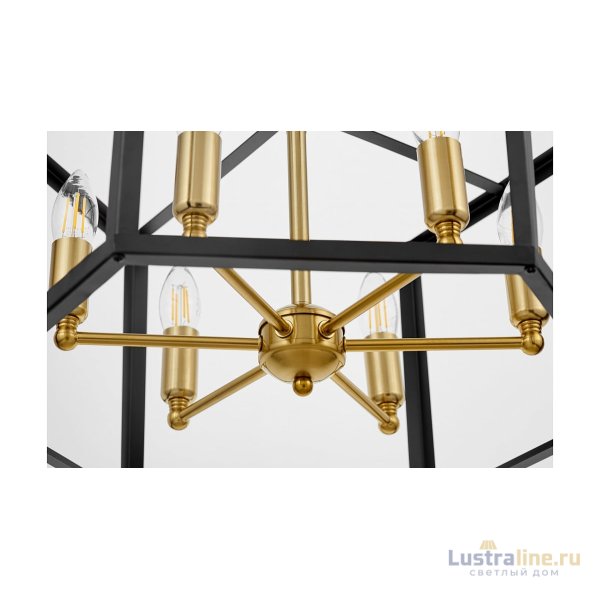 Подвесная люстра Lumina Deco Lorton LDP 1142-6 BK+MD
