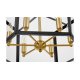 Подвесная люстра Lumina Deco Lorton LDP 1142-6 BK+MD