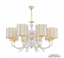 Подвесная люстра Arte Milano Florentia-6067 306067/8 Wh/Gd