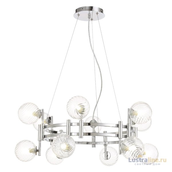 Подвесная люстра Crystal Lux LUXURY SP12 CHROME