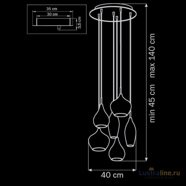 Подвесная люстра Lightstar Pentola 803063