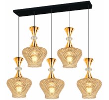 Подвесная люстра Reluce 09004-0.9-05L AMBER