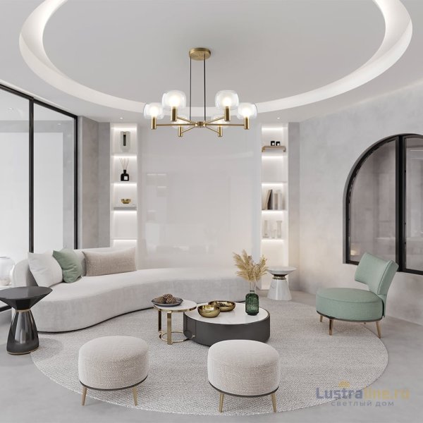 Подвесная люстра Maytoni Vision MOD411PL-06G Подвесная люстра Maytoni Vision MOD411PL-06G