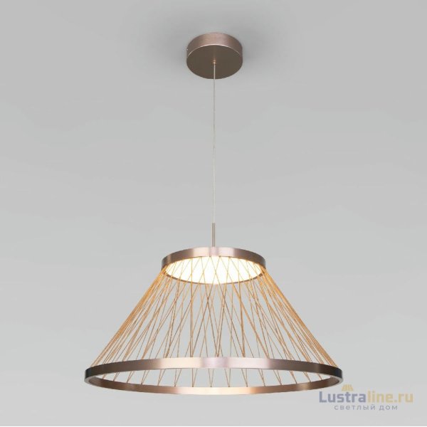 Подвесная люстра Eurosvet Cesta 40017/1 LED коричневый a069288