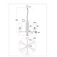 Подвесная люстра Arte Lamp Matar A4027LM-6PB