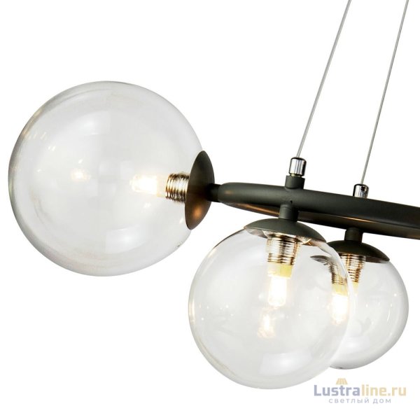 Подвесная люстра Delight Collection Wendt KG1202P-9 grey/clear