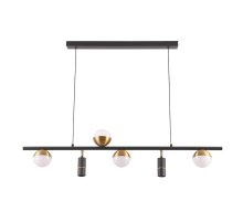 Подвесная люстра Crystal Lux CLT 047C6 L1000 BL-GO