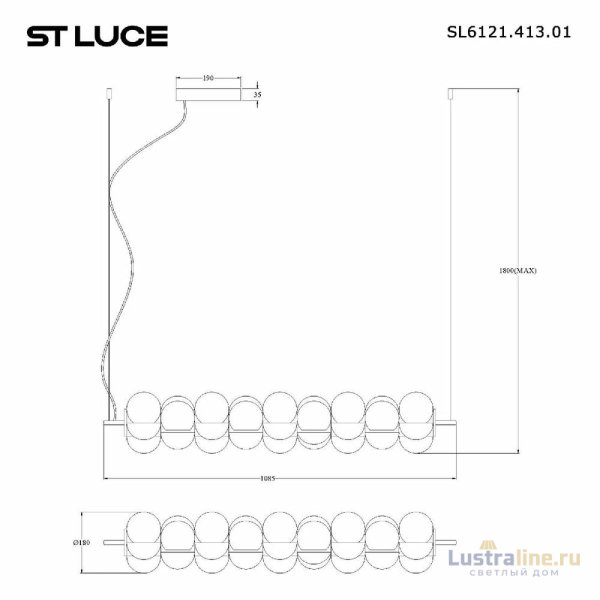 Подвесная люстра ST Luce Talisman SL6121.413.01