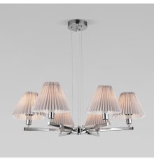 Подвесная люстра Eurosvet Peony 60136/6 хром/серый
