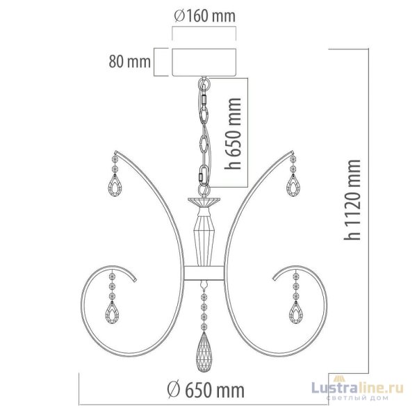 Подвесная светодиодная люстра De Markt Аурих 17 496016408 УЦ