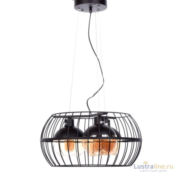 Подвесная люстра Lumina Deco Optis LDP 11765-3 BK