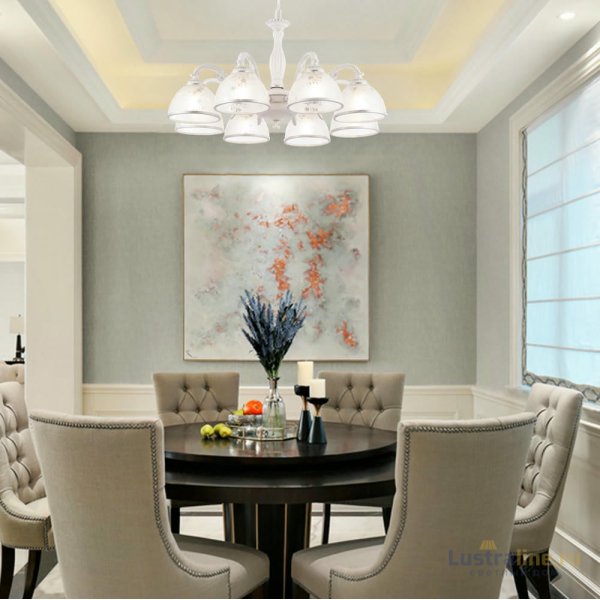 Подвесная люстра Arte Milano 349737/8 WT+SL Подвесная люстра Arte Milano 349737/8 WT+SL