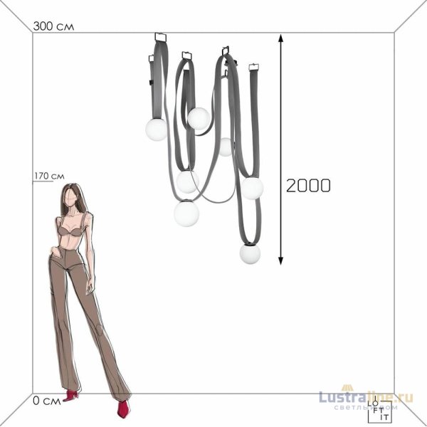 Подвесная люстра Loft IT Picot 10240/7 Подвесная люстра Loft IT Picot 10240/7