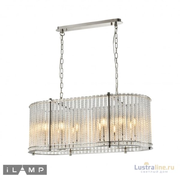 Подвесная люстра iLamp Manhattan P2554-12 Nickel Подвесная люстра iLamp Manhattan P2554-12 Nickel