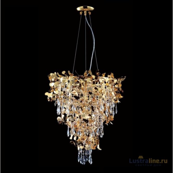 Подвесная люстра Crystal Lux Romeo SP10 Gold D600