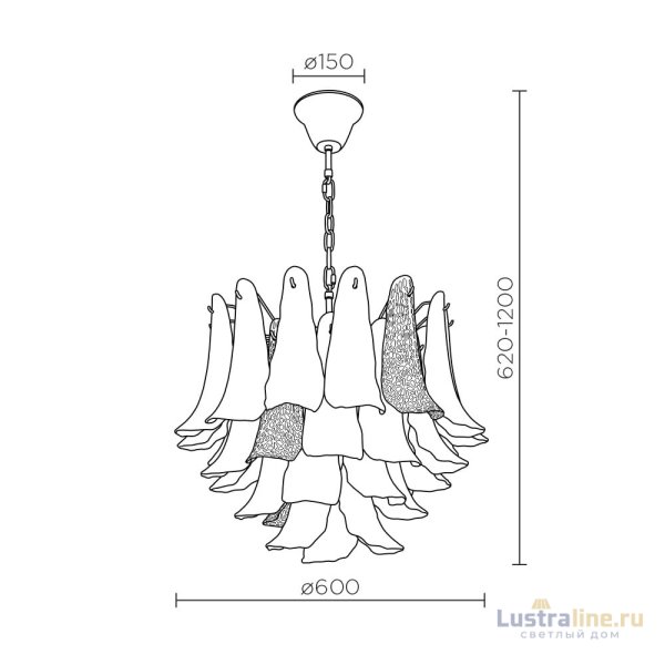 Подвесная люстра Modelux ML.6777.10P GD Подвесная люстра Modelux ML.6777.10P GD