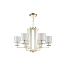 Подвесная люстра Crystal Lux Nicolas NICOLAS SP-PL6 GOLD/WHITE