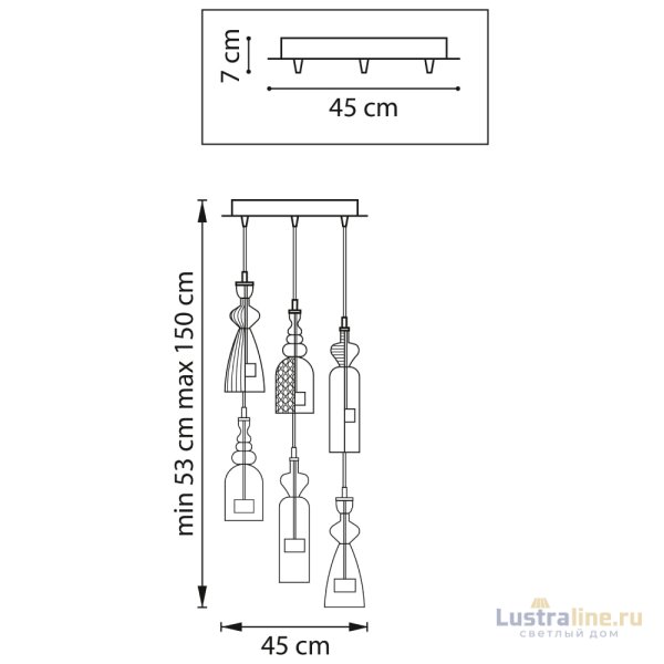 Подвесная люстра Lightstar Belle 814069