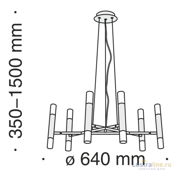 Подвесная люстра Maytoni Vigo MOD031PL-12B Подвесная люстра Maytoni Vigo MOD031PL-12B
