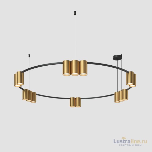 Подвесная люстра Denkirs Orbit DK4067-BK+SG