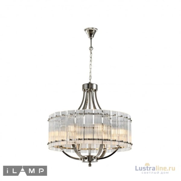 Подвесная люстра iLamp Silverstone P9504-6 Nickel