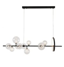 Подвесная люстра Delight Collection Art Deco Bubble KG1233P-10 black/clear