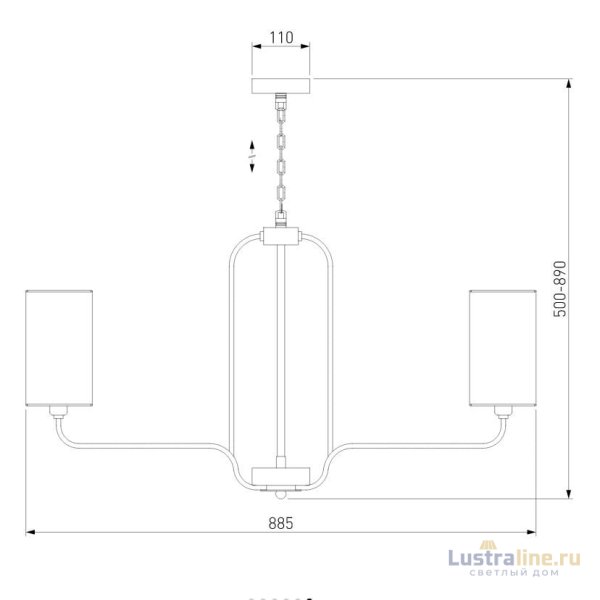 Подвесная люстра Eurosvet Purezza 60128/8 хром