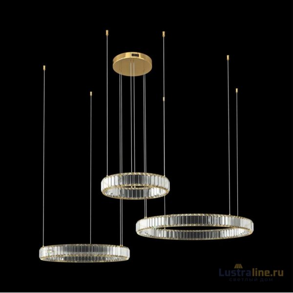 Подвесная люстра Loft IT Crystal ring 10135/3 Gold