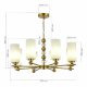 Подвесная люстра ST Luce Aurora SL2003.303.08