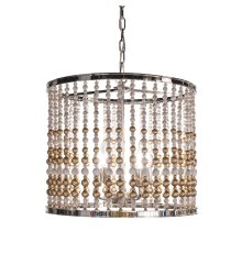 Подвесная люстра Delight Collection Wood Light KW0783P-4 silver