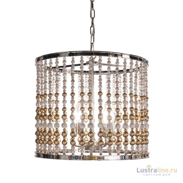 Подвесная люстра Delight Collection Wood Light KW0783P-4 silver