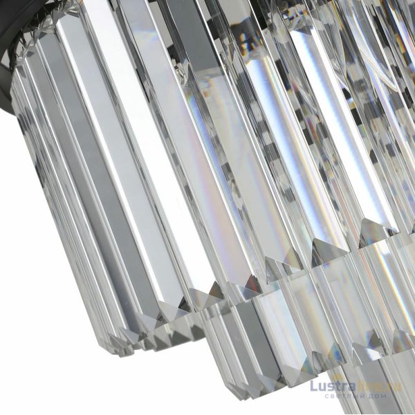 Подвесная люстра Delight Collection 1920s Odeon KR0387P-6 black/clear Подвесная люстра Delight Collection 1920s Odeon KR0387P-6 black/clear