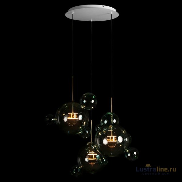 Подвесная люстра Loft IT Bolle 2027-D3 Blue Подвесная люстра Loft IT Bolle 2027-D3 Blue