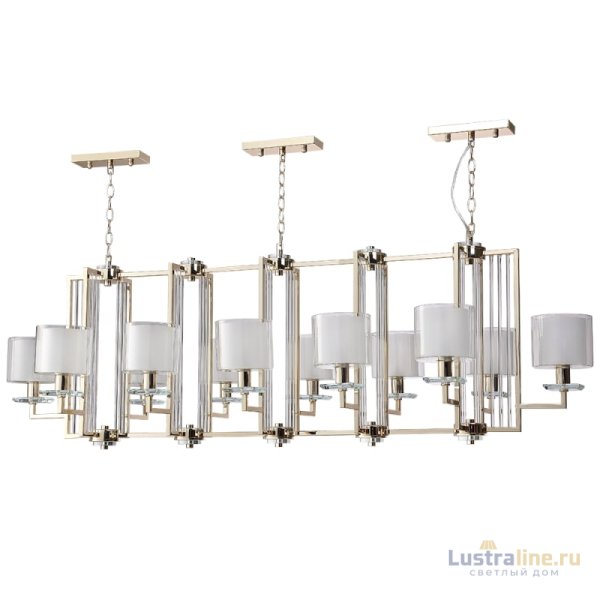 Подвесная люстра Crystal Lux NICOLAS SP12 L1600 GOLD/WHITE