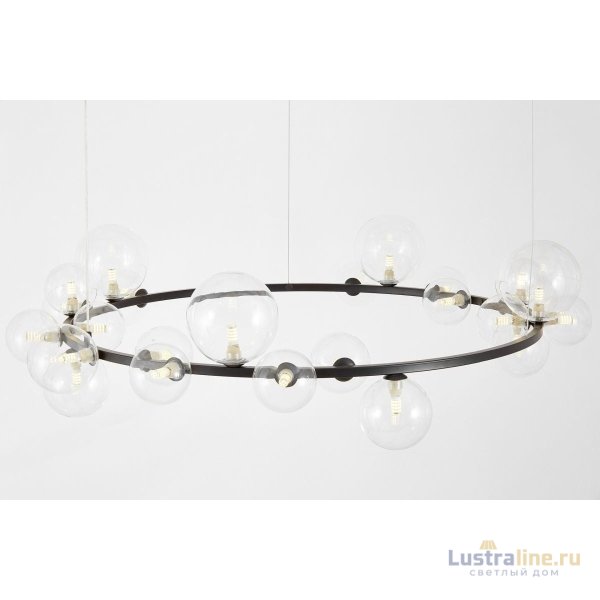 Подвесная люстра Lumina Deco LDP 7033-24 BK+CL