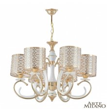 Подвесная люстра Arte Milano Florentia-1237 301237/6 Wh/Gd