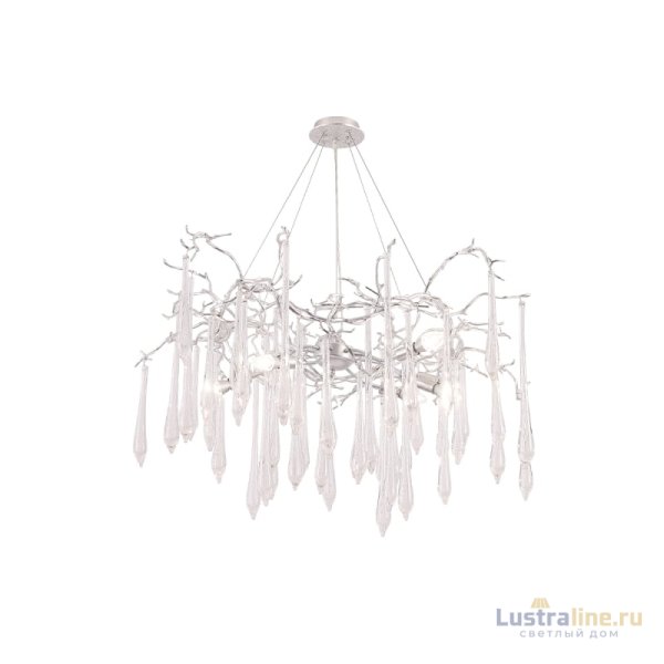 Подвесная люстра Crystal Lux REINA SP8 D1000 SILVER PATINA