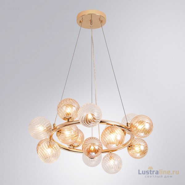 Подвесная люстра Arte Lamp Etereo A5261LM-15GO Подвесная люстра Arte Lamp Etereo A5261LM-15GO