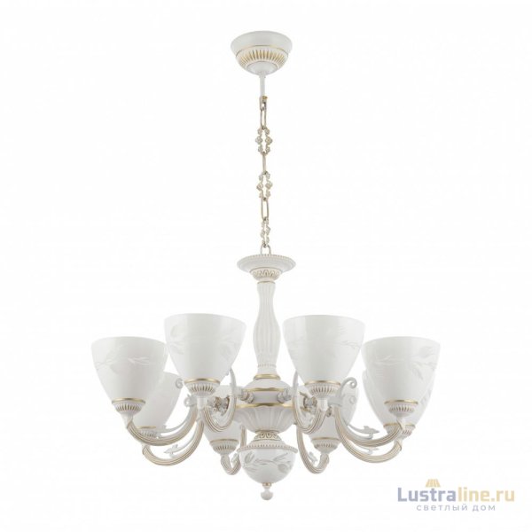 Подвесная люстра Arte Milano 343659/8 WT+G Подвесная люстра Arte Milano 343659/8 WT+G