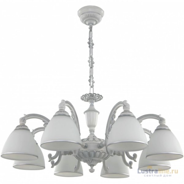 Подвесная люстра Arte Milano 341837/8 WT+SL Подвесная люстра Arte Milano 341837/8 WT+SL