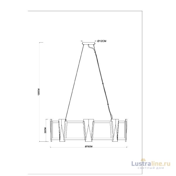 Подвесная люстра Arte Lamp Grato A4079LM-8CC Подвесная люстра Arte Lamp Grato A4079LM-8CC