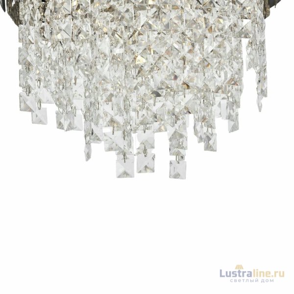 Подвесная люстра Lumina Deco Kruvia LDP 7045-400 BK+CHR