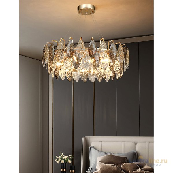Подвесная люстра Delight Collection D8011P/R-800 gold/smoky